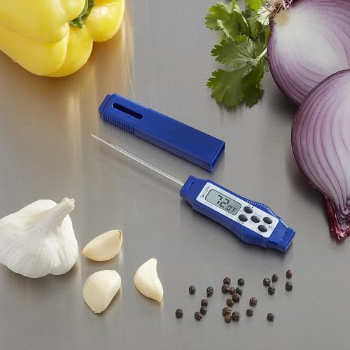 Taylor – Compact Instant-Read Pen Style Digital Kitchen Meat Thermometer - Waterproof Grey - Gray (Blue) - color: Blue