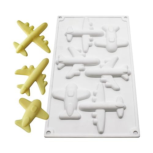 Silicone Mold for Cake DIY Baking Chocolate Eco-Friendly Cake Mold Candy Chocolate Cake Mould Baking DIY Kitchen Accessiories (Aircraft P_11.88 X6.96 X0.52 inch) - size: Aircraft P_11.88 X 6.96 X 0.52 inch