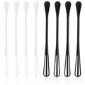 8 PCS Multifunctional Mini Whisk Mini Spoon Small Whisks 2 in 1 Whisk Utensil Mini Sugar Spoon Whisks Set Non Scratch Coated Kitchen Tools for Cooking Blending, Baking, Beating - size: 8.6x0.78 in