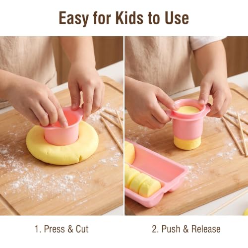 Cake Pop Mold Set with Tray, Round Cake Pop Cutter and Pusher, Large Capacity Two-Row ABS Tray, DIY Cake Pops Baking Kit for Kids, Chocolate, Candy & Party Dessert Making, Pink - color: Pink