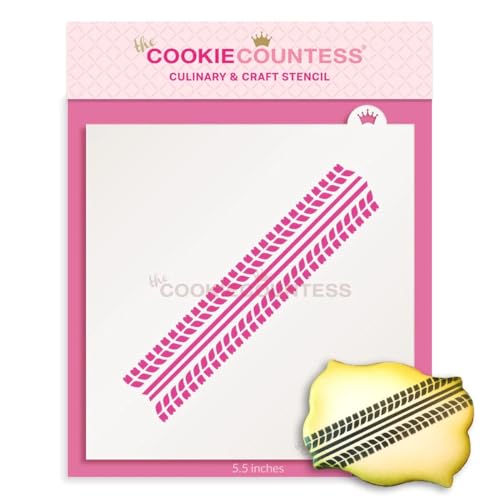 The Cookie Countess Tire Tracks Stencil