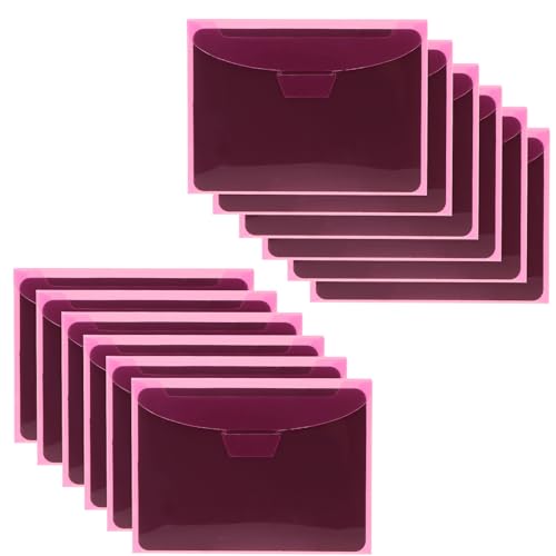 UNIMEIX 40 Pcs Magnetic Sheets for Die Storage Stamp and Die Storage Pockets Die Cut Storage for Card Making (20 Pcs Sheets+ 20 Pcs Bags,0.8 mm Thickness (Red) - color: Red