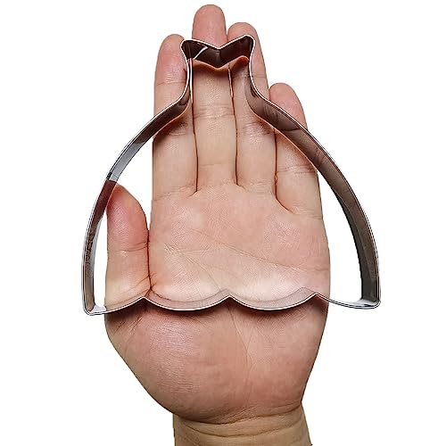 Large Princess Dress Shaped Cookie Cutter Steel Strapless Party 4.6 in - size: Model 9