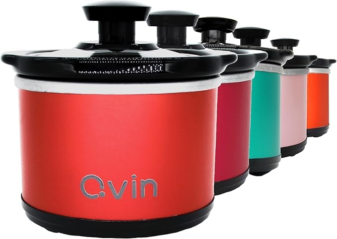 Mini Slow Cooker, Red, 0.65qt (20oz) - color: red