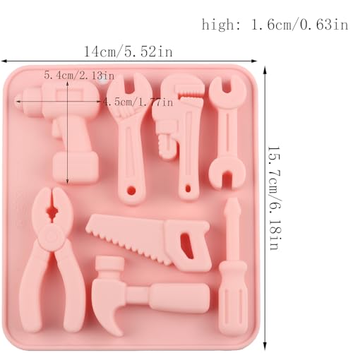 8 Cavity Hand Tools Silicone Candy Molds