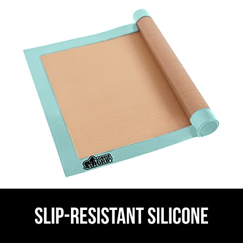 GORILLA GRIP Nonstick Silicone Baking Mats, 2PK, 2/3 Sheet, Mint - color: Mint, size: 20.5" x 14.62" (2/3 Sheet)