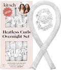 Kitsch Satin Heatless Curls Overnight Set - Ivory - color: 05 Ivory