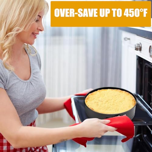 9 Inch Springform Pan Baking Pans Round Leakproof Nonstick Removable Bottom Bakeware for Cake, Cheesecakes, Pizza, and Quiches - size: 9 Inch