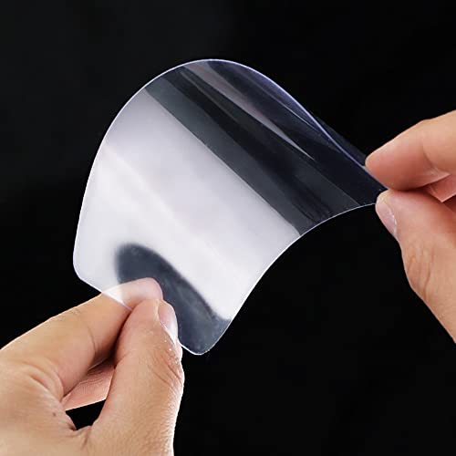 Woohome 50 PCS Transparent Cake Cream Scraper Plastic Cake Scraper Clear Icing Comb Contour Set for Bread Pastry Cake Decorating Supplies DIY Kitchen Bakery Baking Tool - color: 50 PCS