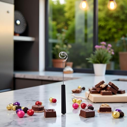 Stainless Steel Chocolate Dipping Fork, Candy and Fondue Baking Tools, Kitchen Gadgets for DIY Decorating and Dessert Making