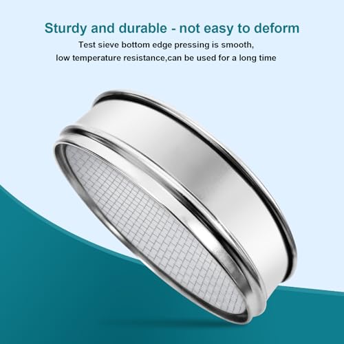 7.9" (20cm) 304 Stainless Steel Lab Sieve, 8 Mesh (2.5mm) Screen Sifter - size: 8Mesh(2.5mm)/Ф7.9in