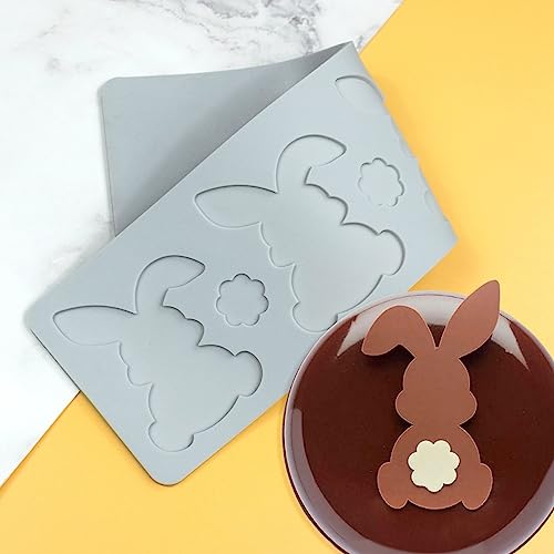 Love Silicone Lace Mold, Cake Mat, Fondant Impression Mats, Heart Pattern Lace Mat for Cake Decorating Valentine's Day (I_ Rabbit) - size: I_ Rabbit