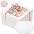 Bakepacker 36pcs 12"x12"x8" Cake Boxes with Window, White - color: White, 12"x12"x8", 18Pcs