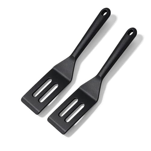 Mini Silicone Spatula Set 2 Pack, Small Heat Resistant for Nonstick