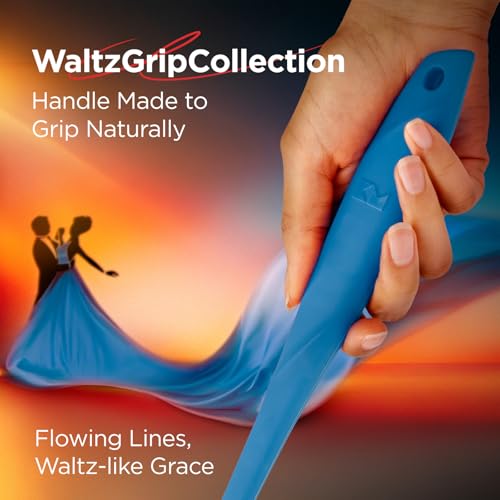 Kitchen Mama WaltzGrip Platinum Silicone Basting Pastry Brush, Blue - color: Blue
