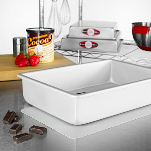 Fat Daddio's POBCC-9133 Anodized Aluminum Sheet Cake Pan with Removable Bottom, 9 x 13 x 3 inch - size: 9 x 13 x 3 Inch
