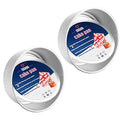 EXGOX 2 Pack 7-Inch Non-Stick Deep Aluminum Round Cake Pan With Removable Bottom For Wedding/Birthday/Christmas Cake Baking Round Cake Tin Set With Loose Base - size: 7inch