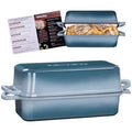 Cast Iron Loaf Pan with Lid, 11x5 Inch 5.8 Qt Sourdough Pan - color: Seasalt, size: 11x5 Inch