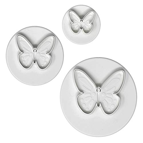 PME Butterfly Plunger Cutters-Pack of 3 Sizes, White, Standard (BU912)