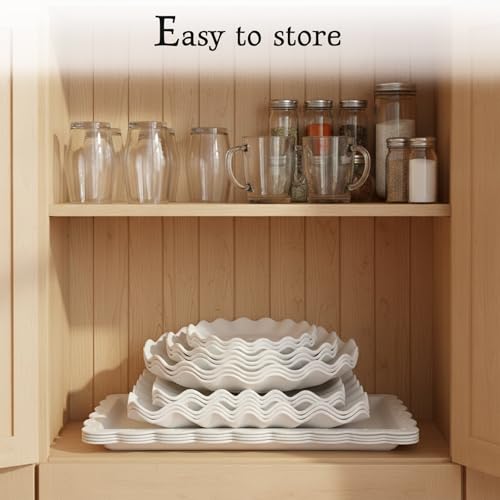 Pack of 11 NWK Cake Stand Set of Cupcake Stand, Tray & Table Cloth (White) - color: White