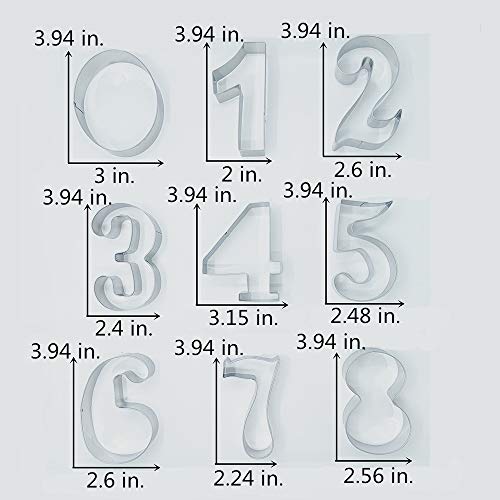 LILIAO Number 3 Cookie Cutter, 2.4 x 4 inches