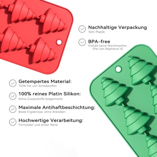 1 Pcs Christmas Silicone Molds for Chocolate Xmas Tree Shape Candy Soap Baking 12-Cavity Reusable Molds for Making Gummy Candy Gelatin Ice Cubes Biscuits Cake Decorating - color: Styl 39