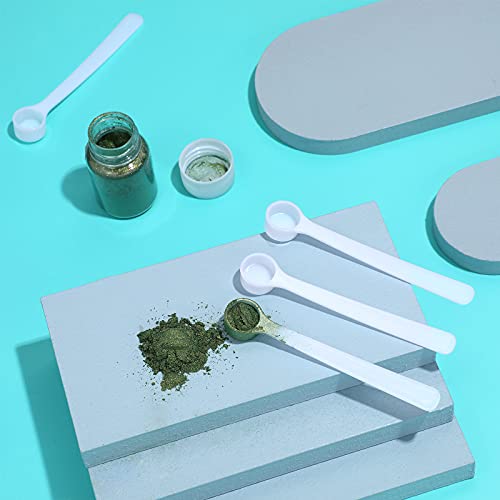 Powder Scoops Micro Measuring Spoons Tiny Shovel Scoop Spice Scoop Tiny Measuring Spoons Micro Powder Scoops for Cosmetics Spices Measurement Tools Supplies (36 Pieces, 1.2 Ml) - size: 1.2 ml
