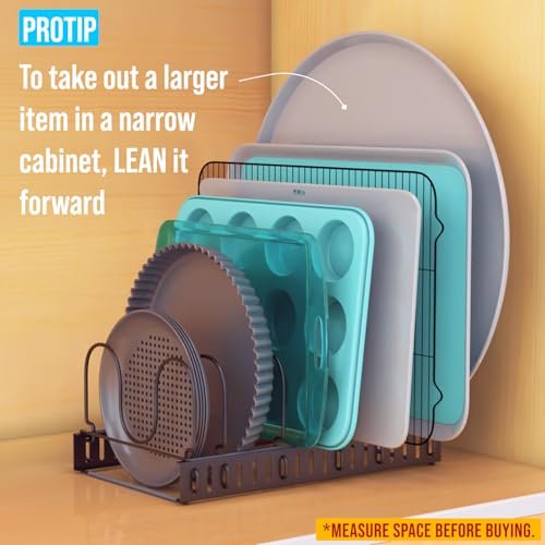 Norcalway Expandable Pots and Pans Lid Organizers - 11 Dividers - size: 11 Divider