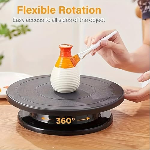 Cake Decorating Turntable,Cake Decorating Supplies Revolving (Black)