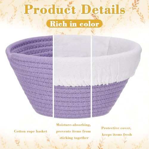 4 Pcs Round Banneton Bread Proofing Basket, 5 Inch - size: 5 Inch