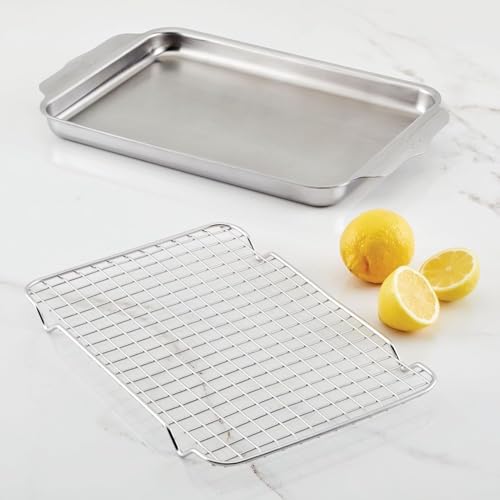 Hestan Provisions OvenBond Quarter Sheet Pan with Rack, Stainless Steel - size: Quarter – 9x12 inch
