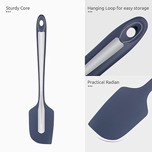 U-Taste 14in Extra Large Silicone Spatula, 600°F Heat Proof, Midnight Blue - color: Midnight Blue, size: 14 in (extra large spatula)