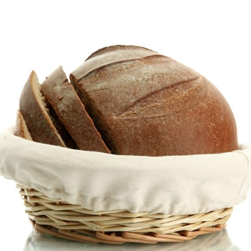 Boao 6 Pcs Bread Banneton Proofing Basket Liner Cloth Cover, Round, 10" - color: Round, size: 10 Inch