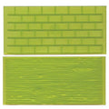 Tree Bark and Brick Wall Impression Mat, Set 1