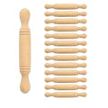 LUOZZY 15Pcs Mini Wooden Rolling Pins 2 Inch Baking Tool Models for Crafts