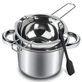 0.5QT Double Boiler Chocolate Melting with 1.5 QT 304 Stainless Steel Pot - size: 600ml+1600ml