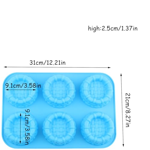 6 Cavity Woven Basket Silicone Candy Molds
