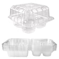 20 Pack 4-Compartment Cupcake Containers