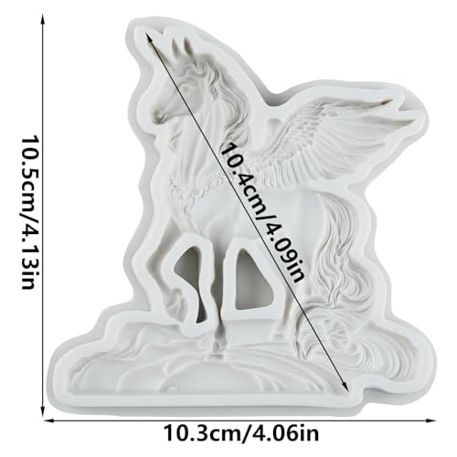 Cloud Winged Unicorns Silicone Mold Pegasus Fondant Molds - color: Style I
