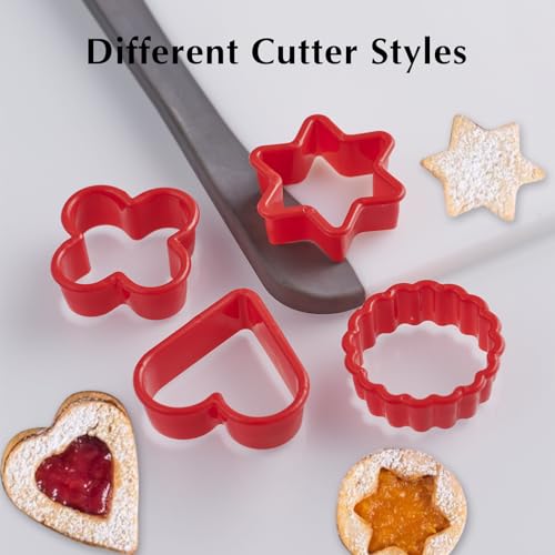 Cookie Cutter Set, 24-Piece Mini Baking Molds, 2in