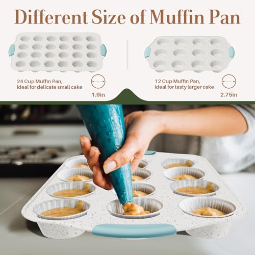 11-Piece Non-Toxic Bakeware Set – Nonstick, Stackable & Oven Safe Pans set