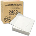 8x8 Parchment Paper Squares - 2400 Bulk Sheets, White - color: White, size: 8×8 - 2400 Sheets