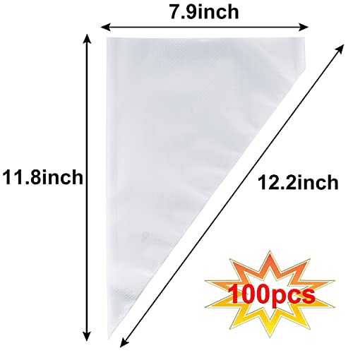 Piping Bags, Pastry Bags 100PCS 12 Inch, Disposable Icing Piping Bags - size: 12 INCH