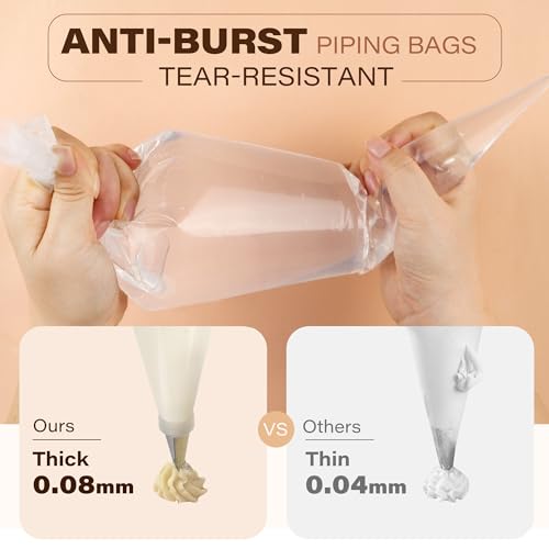 LotFancy 18 Inch Piping Bags, 100PCS Thickened Disposable Pastry Bags - size: 18 inch (Pack of 100)