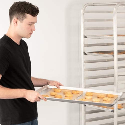 HARDURA Aluminum Perforated Baking Sheet Pan 18"L X 13"W X 1"H, 6Packs - size: 18" x 13", style: 6PACK Perforated
