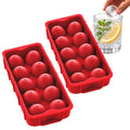 HIC Kitchen Cannonball Silicone Ice Cube Tray, Set Of 2, Large Spheres - size: 20 Large Ice Balls
