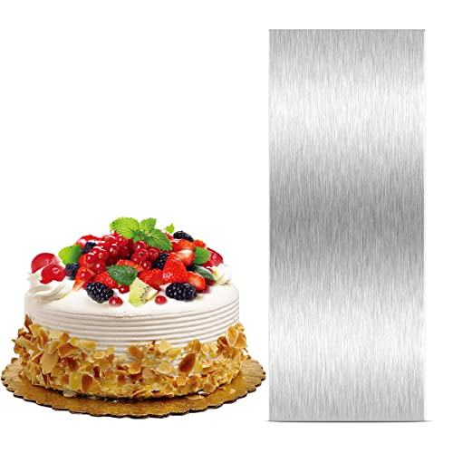 8.6 Inch Stainless Steel Cake Scraper Metal Scraper for Cake Smoother Leveler Scraper Cake Decorating Comb Cake Cutter for Mousse Butter Cream - size: Style 1