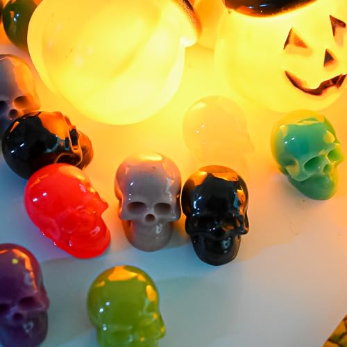 Halloween Skull Resin Molds, Set of 10 Skull Crafting Molds - color: 10PCS Mini 3d Skull