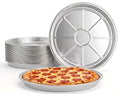 25-Pack 12-Inch Disposable Pizza Pans, Aluminum Baking Trays - size: 25 Pack