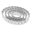 4 Pcs Scalloped Cookie Cutter Set, Assorted Sizes, 5, 4, 3, 2 Inch